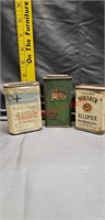 3  vintage tins. Very good shape for the age.
