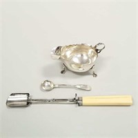 3 pieces of antique English sterling silver