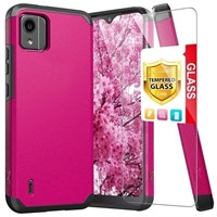 P407  TJS Nokia C110 Pink Case  Glass