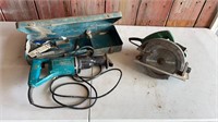 Electric Makita circular saw & sawzall