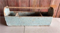 Primitive style wooden toolbox