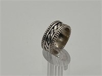 Sterling Silver Band - Hand Stamp Work by Hartman
