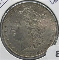 1884-O UNC Morgan Silver Dollar.
