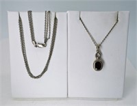 2 Sterling Necklaces