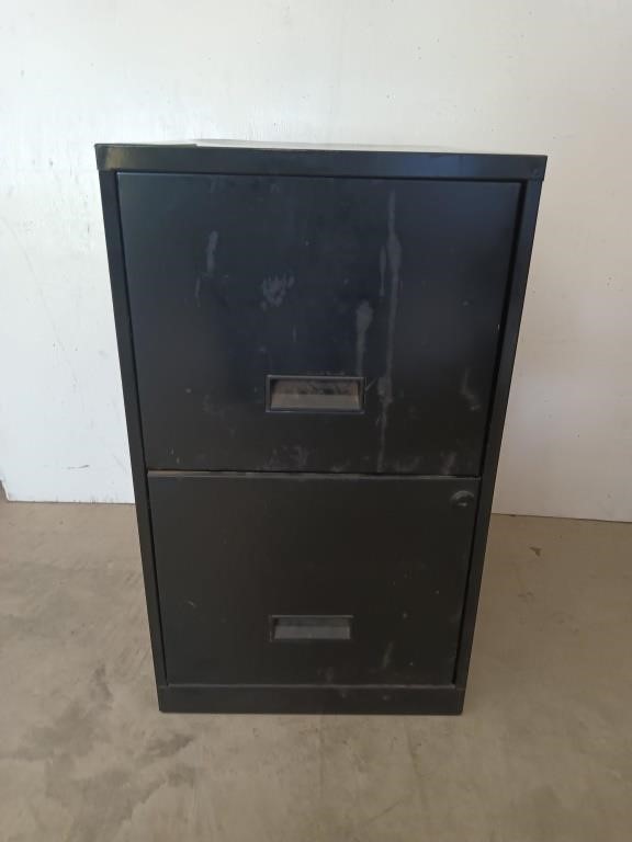 2 door metal filing cabinet 25x14x18