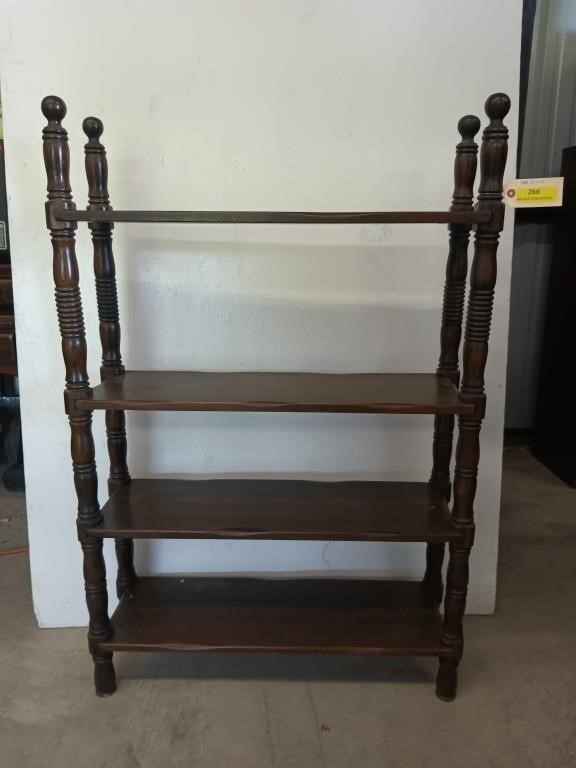 4 tier walnut shelf 48.5 x 32 x 10