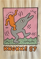 Keith Haring Mixed Media on Paper Pop Art