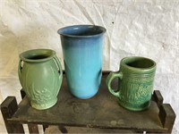 3 PIECES OF VINTAGE POTTERY -