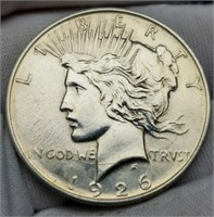 1926-D Peace Silver Dollar Unc.