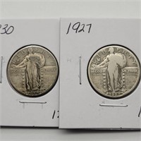 1927 & 1930 STANDING LIBERTY QUARTERS