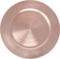 Rose Gold Foil Charger Plates - Set of 24