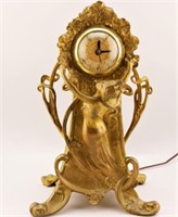 United Clock Co. Art Nouveau Clock