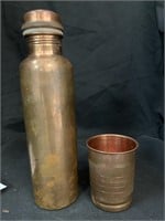 10.75 “ COPPER COCKTAIL SHAKER W/ CUP