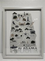 Gorgeous State Of Alabama Wall Decor