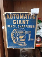 Vtg. Automatic Giant Pencil Sharpner