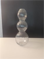 Large glass vase 19 in tall