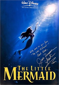 Jodi Benson Autograph Little Mermaid Poster