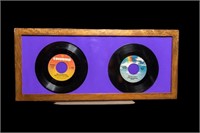 Framed Willie Nelson and George Strait Vinyl
