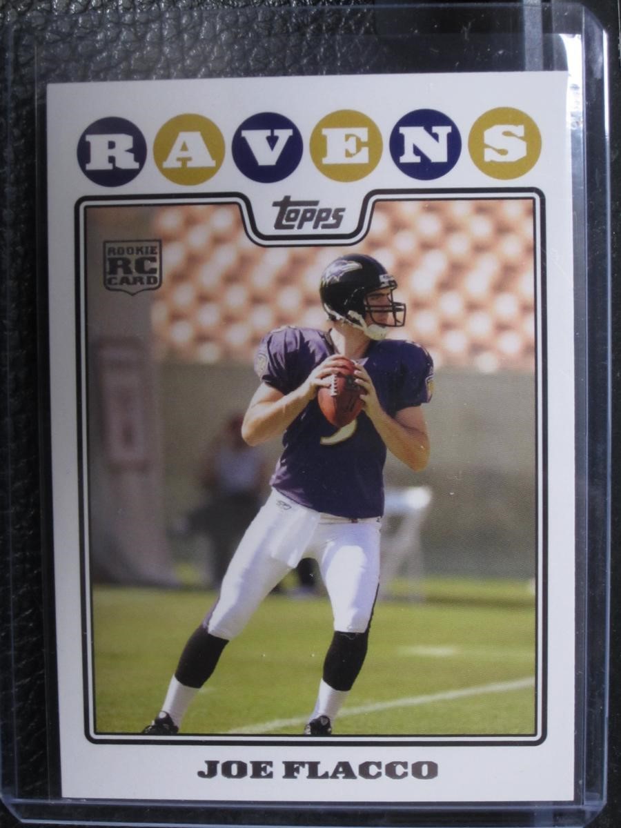 2008 TOPPS JOE FLACCO ROOKIE CARD RAVENS