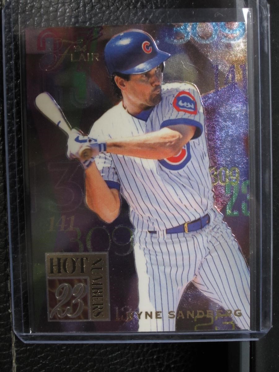 1994 FLAIR RYNE SANDBERG HOT NUMBERS CUBS