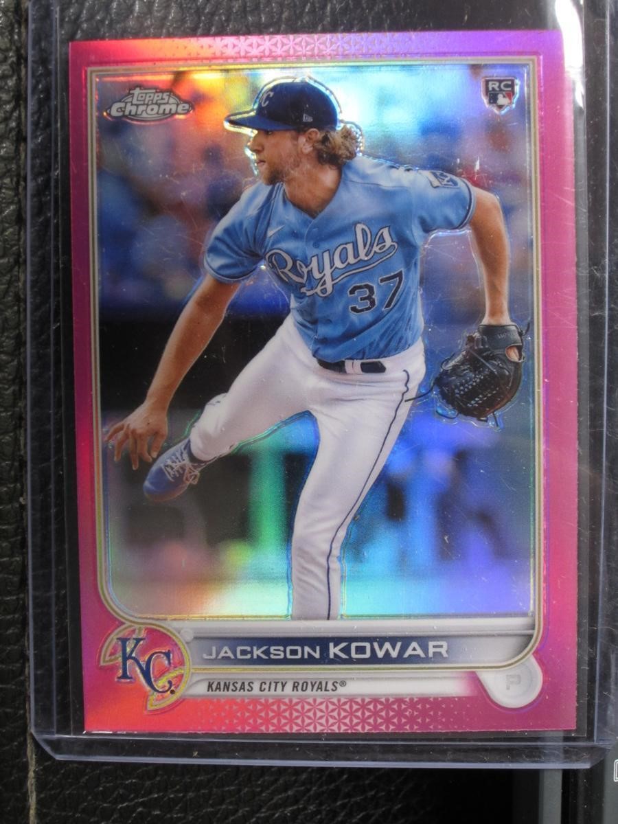 2022 TOPPS CHROME JACKSON KOWAR PINK REF RC