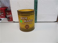 Vtg Original Rum & Maple Pipe Tobacco Mixture Tin