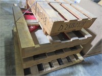 Pallet of crated parts, 130 pounds