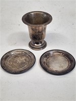 Kenilworth Sterling Silver Small Cup and Plates