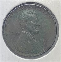 1911-D Lincoln Cent XF