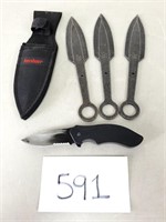 Kershaw Throwing Knives and Folding Pocket Knife