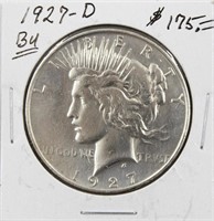 1927-D BU Silver Peace Dollar Coin Key