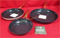 New Greenpan Healthy Ceramic Nonstick Fry Pan Set