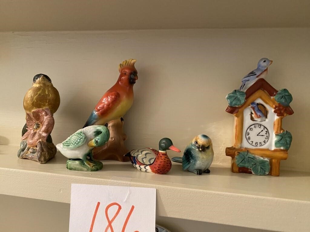 VINTAGE BIRD DECOR FIGURES