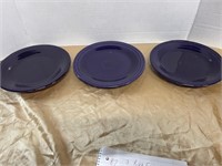 BLUE FIESTA WARE PLATES