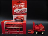 COCA-COLA DELIVERY VAN LONDON BUS AND FORKLIFT
