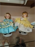 2 Vintage ' Little Women' Dolls on Stands, Approx