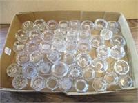 Flat of Antique Crystal Salt Cellars