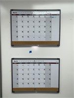 2 Dry Erase Wall Calendars