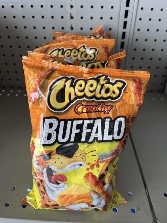 (6) Cheetos Crunchy Buffalo Bags