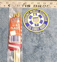 US Flags and USCG Patch