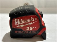 $20  Milwaukee 25 Ft. Tape Measure