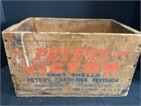 Peters Victor Vintage Ammo Wood Box