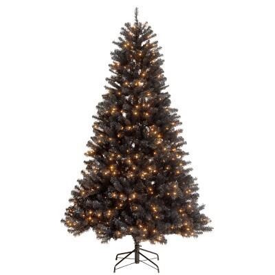 National Tree Co. 7.5-ft Pre-Lit Tree  Black