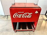 "Drink Coca-Cola Ice Cold" Reach In Cooler,