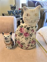 Cute Ceramic Cat Creamer & Vase/Planter