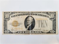 $10 1928 Gold Certificate FR-2400