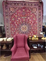 Persian Handwoven Red Ground "Tabriz" Carpet
