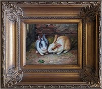 Original Painting "Bunnies" #3, 8 x 10"
