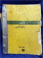 1975 John Deere 6600 Combine Parts Catalog.