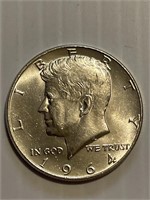 1964 Silver Kennedy Half BU